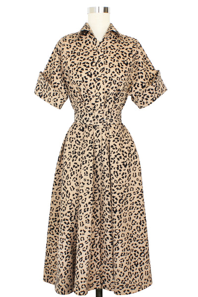 Trapeze Coat Dress - Caramel Cat